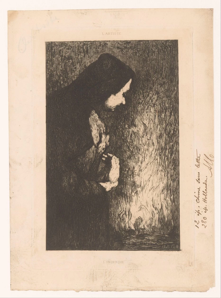 Augustin Théodule Ribot - L'incendio, Rijks Museum, Amsterdam